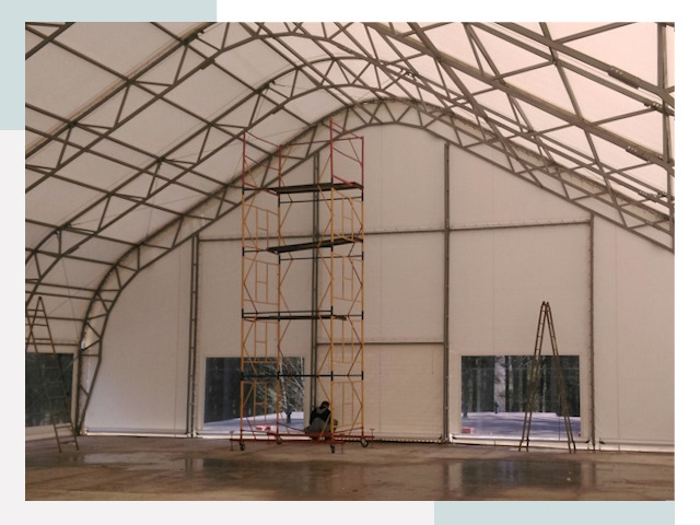 Шатровые ангары в Петропавловске-Камчатском