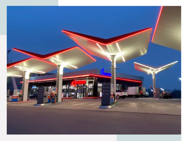 Навесы для АЗС в Петропавловске-Камчатском